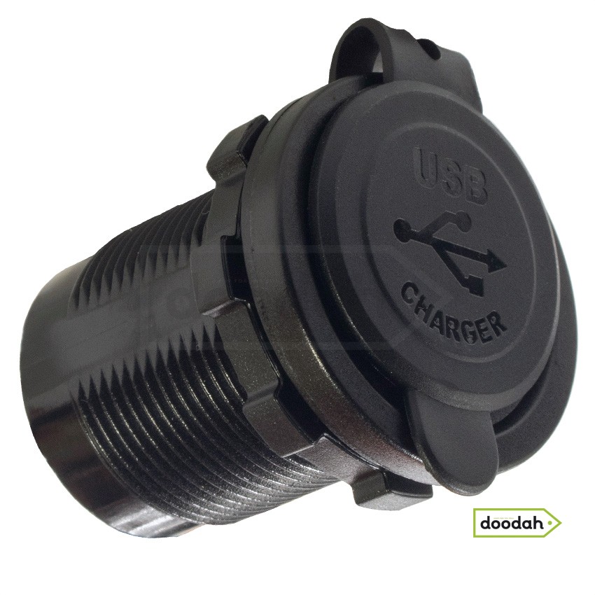Авто / Мото USB зарядний пристрій Recessed PRO S, IP54, 2,1А. Гарантія 6 міс.